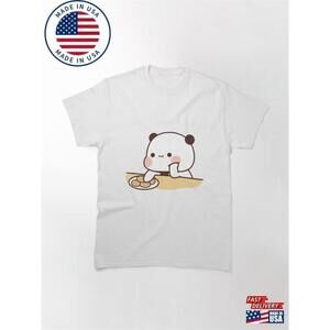 Bubu Dudu Mochi Peach Panda Cute Bear Kawaii Graphic Soft Unisex Style T-Shirt